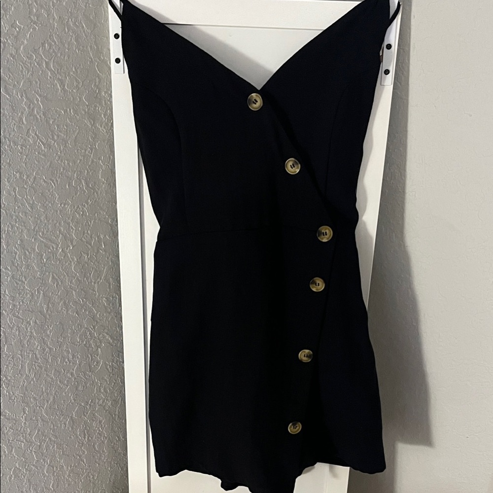 HYFVE Blue Button-Front Skort